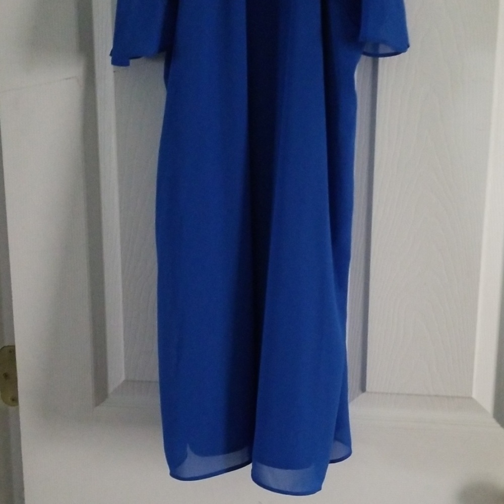 M Blue Ruffle Tank Dress - Picture 4 of 7
